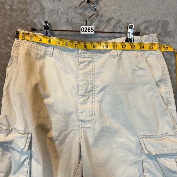 J Crew Cargo Shorts Mens size 31 Beige Preppy Skater‎ Y2K - Picture 6 of 10